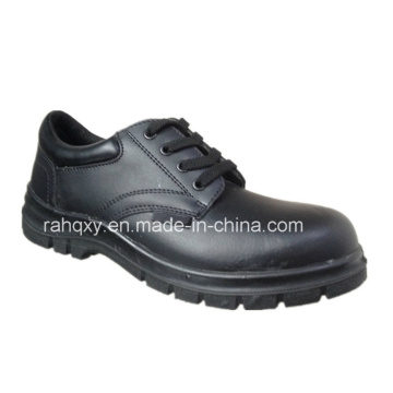 Блестящие гладкая кожа безопасности обувь НЧ лодыжки (HQ10001)